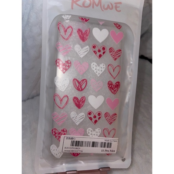 Valentines Hearts Clear iPhone 11 Pro Max Case ❤️ - Picture 8 of 17